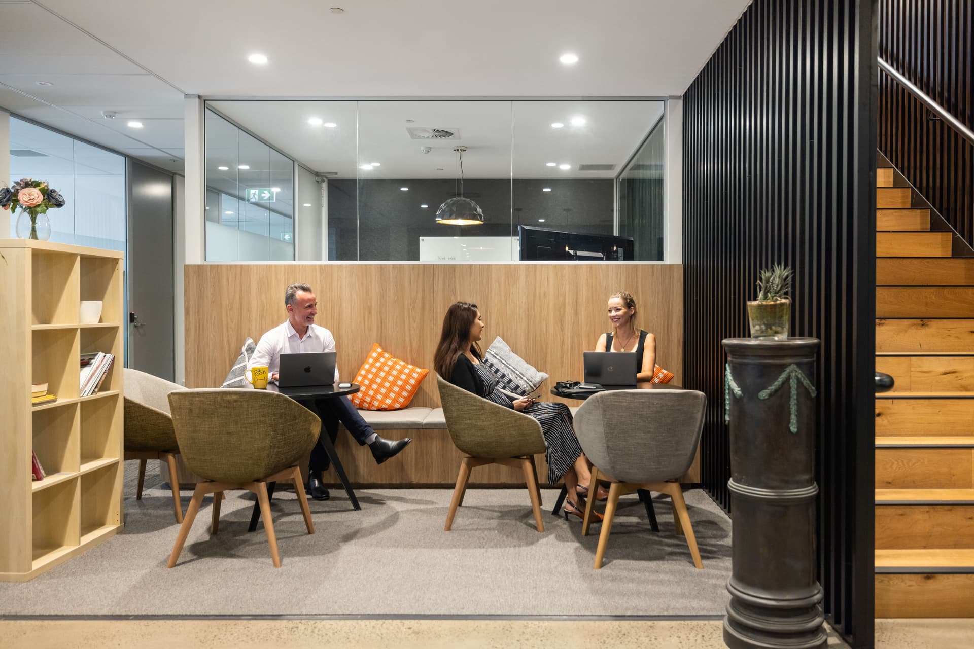 Common Area and breakout space at 66 Clarence Street, Sydney
