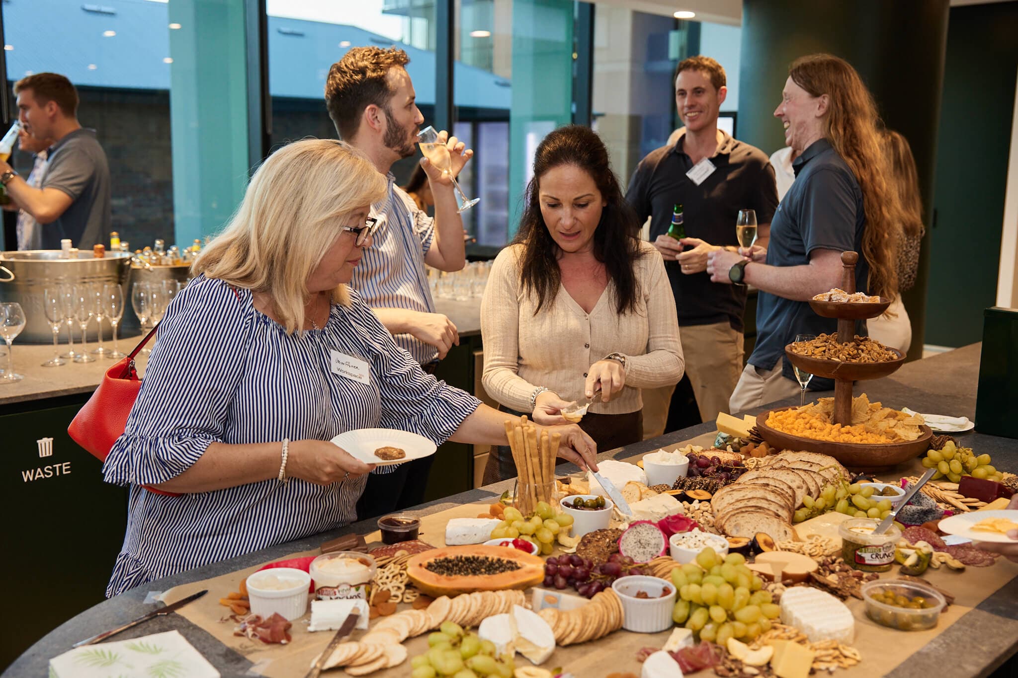 Food and drinks at Workspace365 launch event